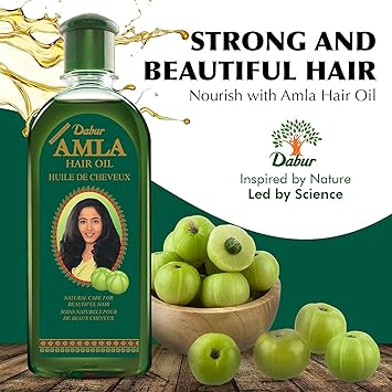 Dabur Amla Hair Oil – Natural Nourishment for Strong, Healthy Hair (300ml)