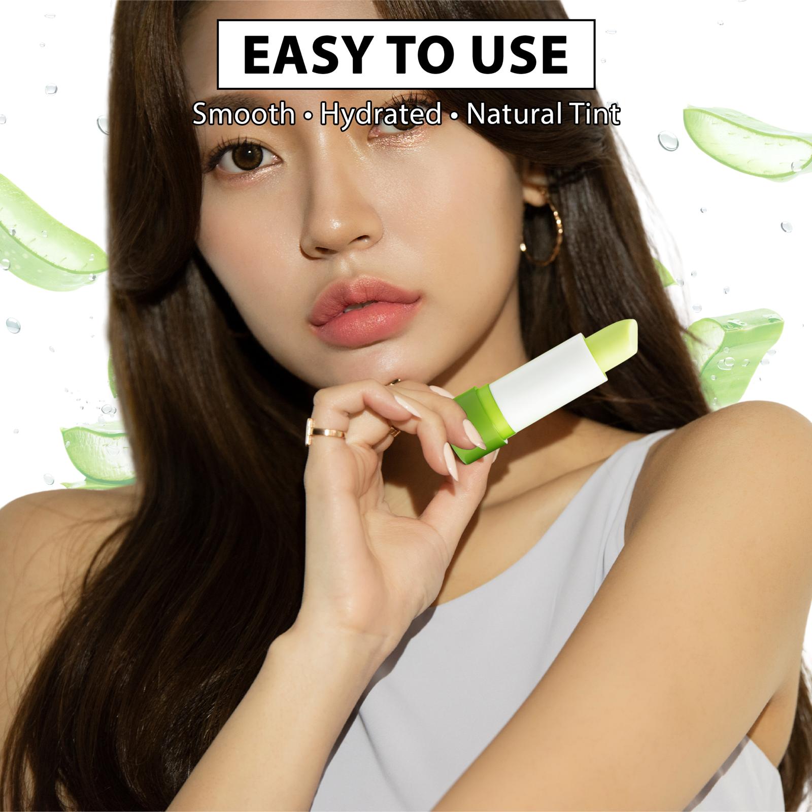 Aloe Vera 99% Soothing Lip Balm Natural Hydrating Moisturizer with Jojoba Oil Olive Oil & Beeswax for Dry Cracked Lips Repair & Nourishing Care